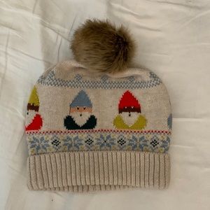 Rainbow gnome beanie